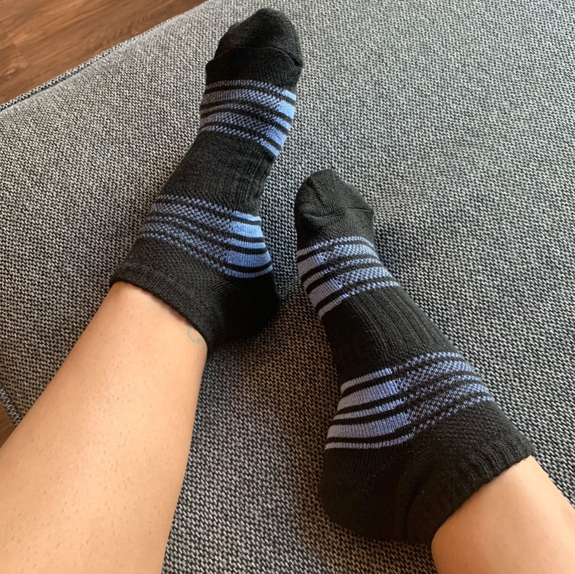 Blue Striped Socks