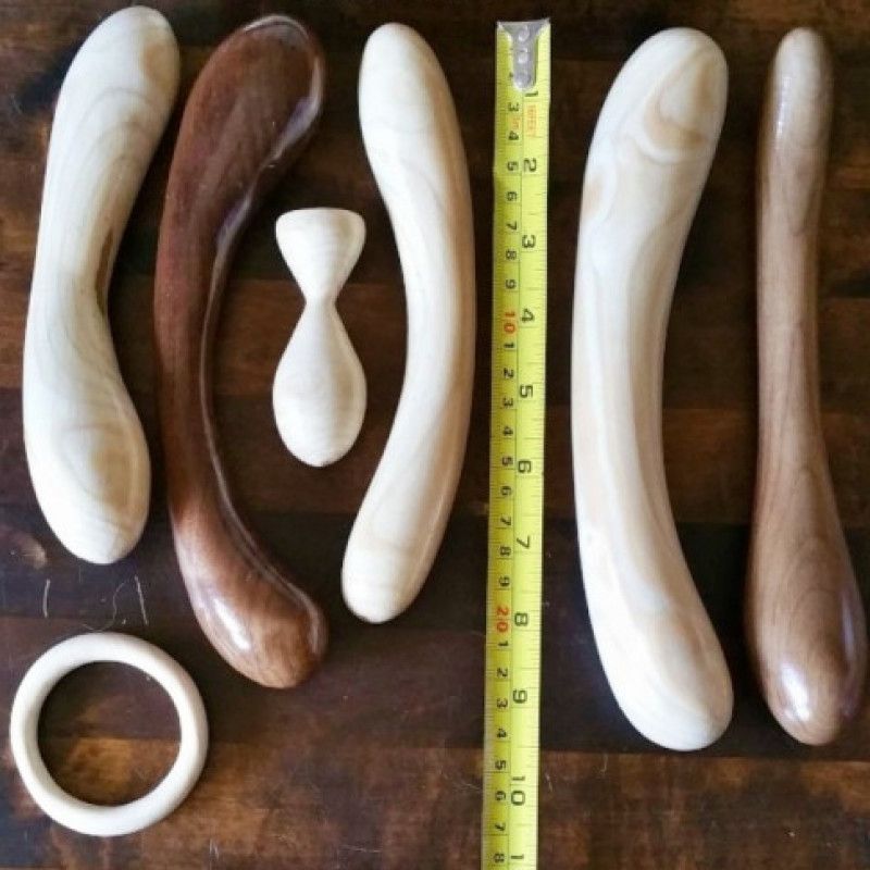 Handmade Wooden Dildos and Anal Plugs