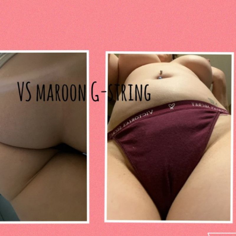 VS maroon g string