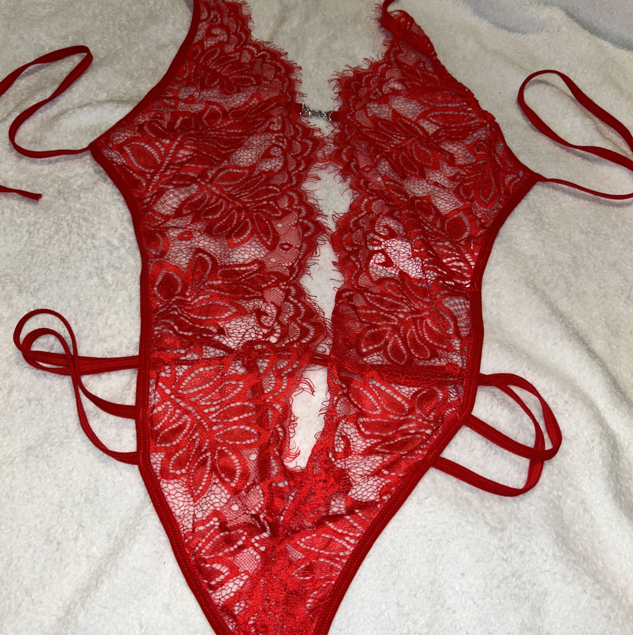 Red Lace Teddy