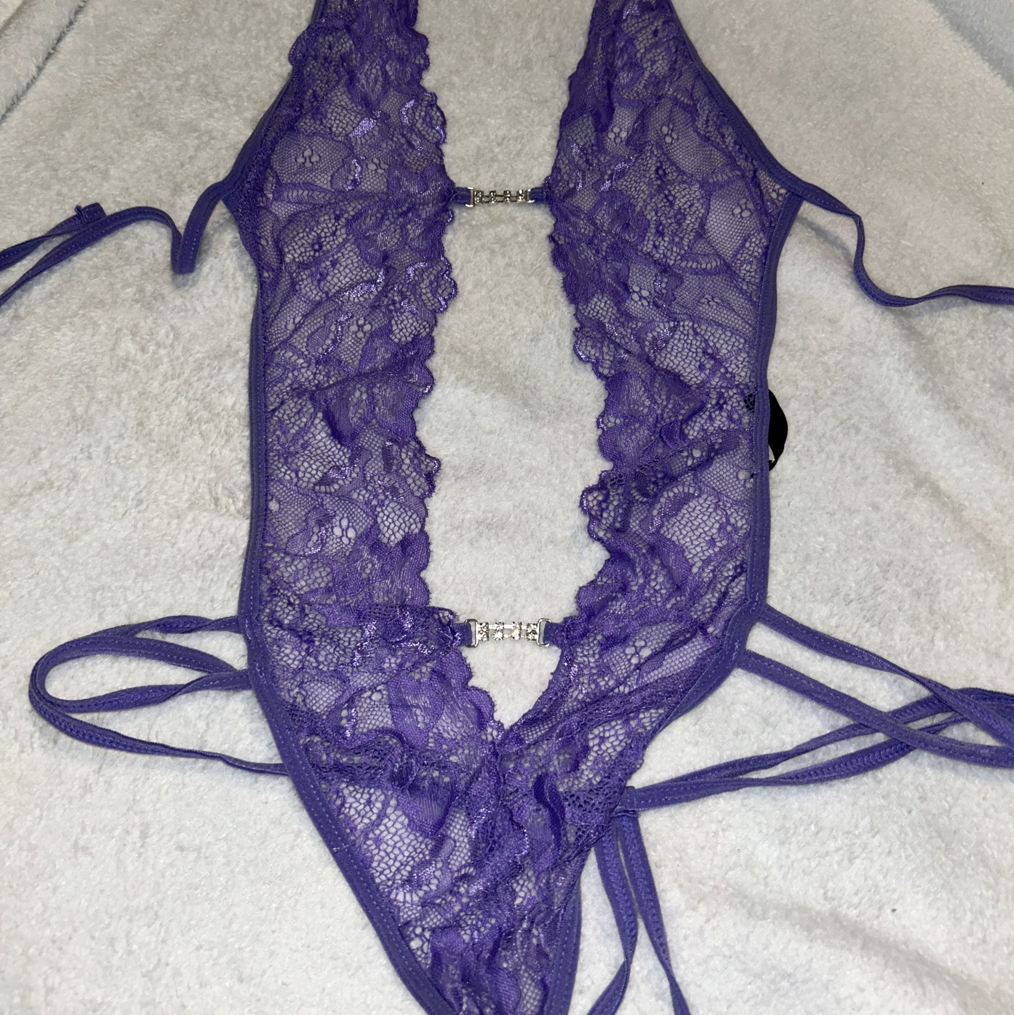 Purple Lace Teddy