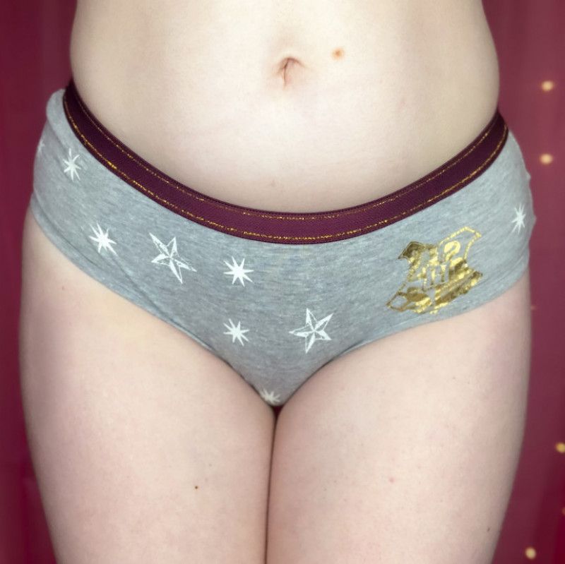 Grey Cotton Full Back Briefs Panties