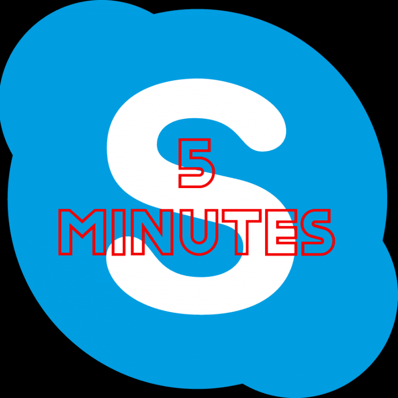 5 minutes videocall