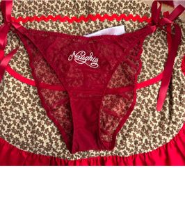 NAUGHTY RED CHRISTMAS PANTIES