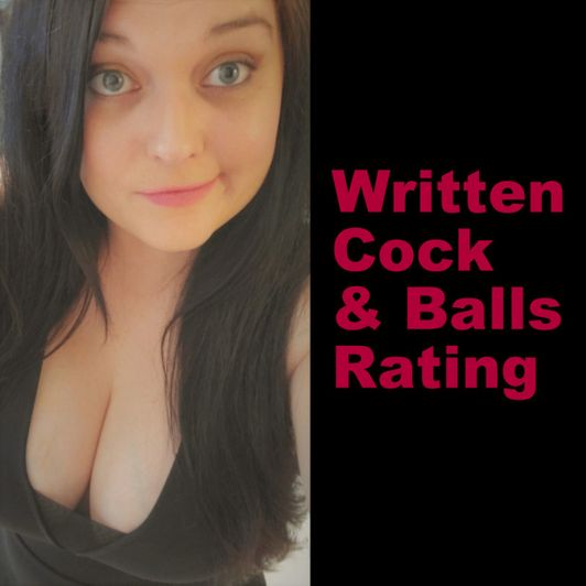 Written cock AND Balls rating