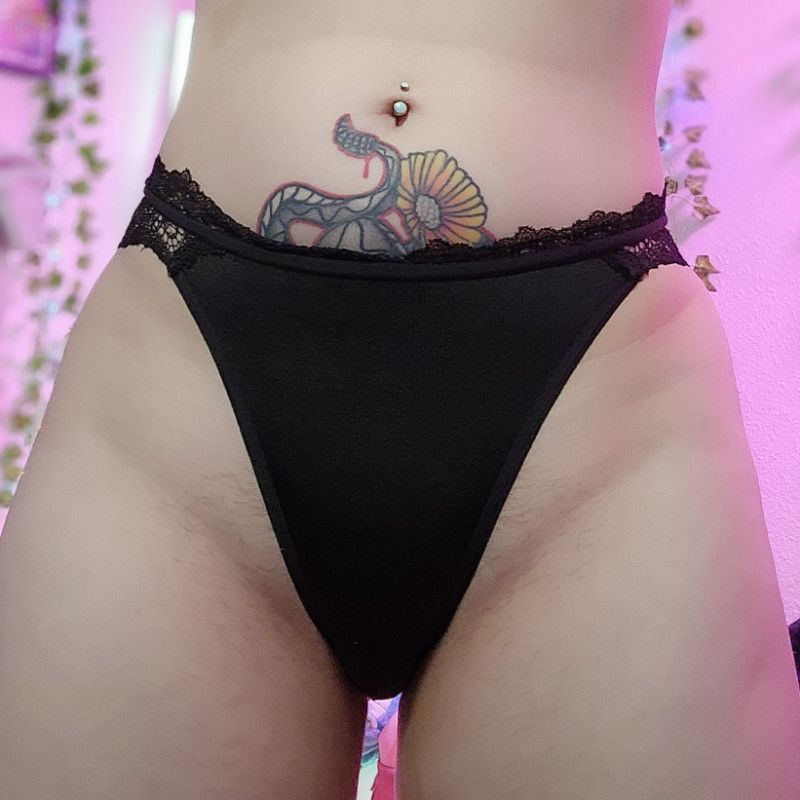 SOFT BLACK LACE PANTIES