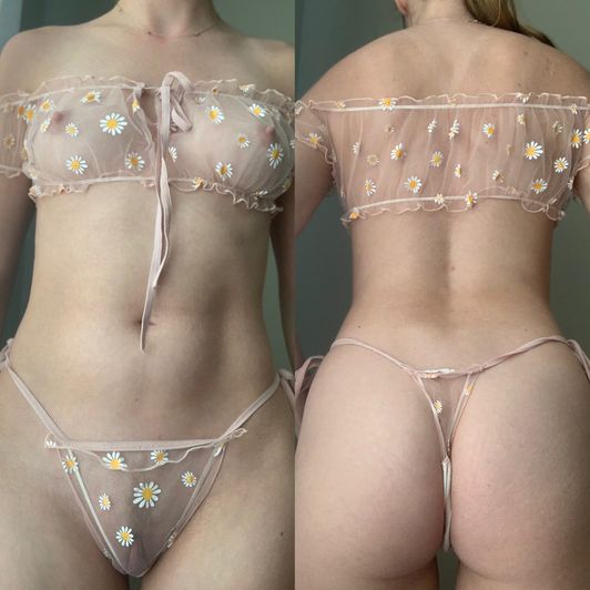 Sheer Lingerie Set worn many times