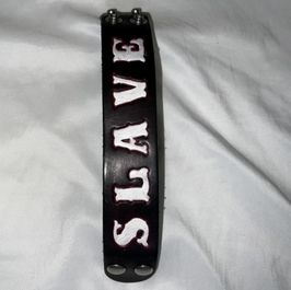 Slave leather bracelet