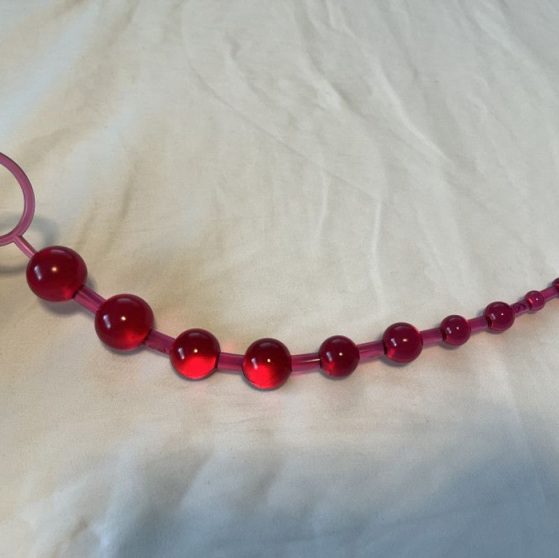 Pink anal beads