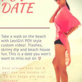 Custom POV Beach Date and Walk Video