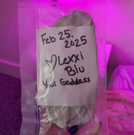 White Socks and Signed Note with a Kiss