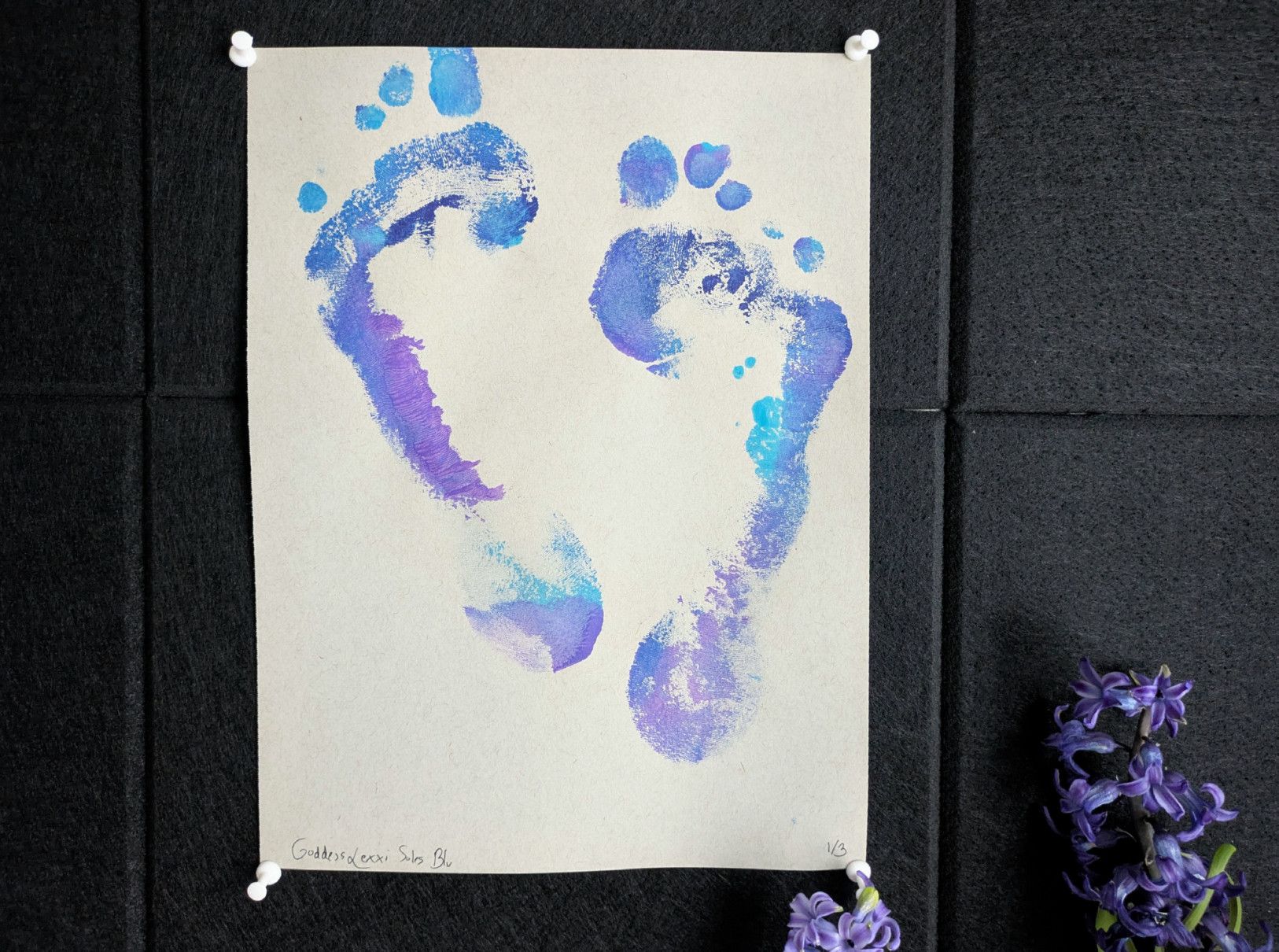 Limited Edition 1 of 3 February Foot Prints