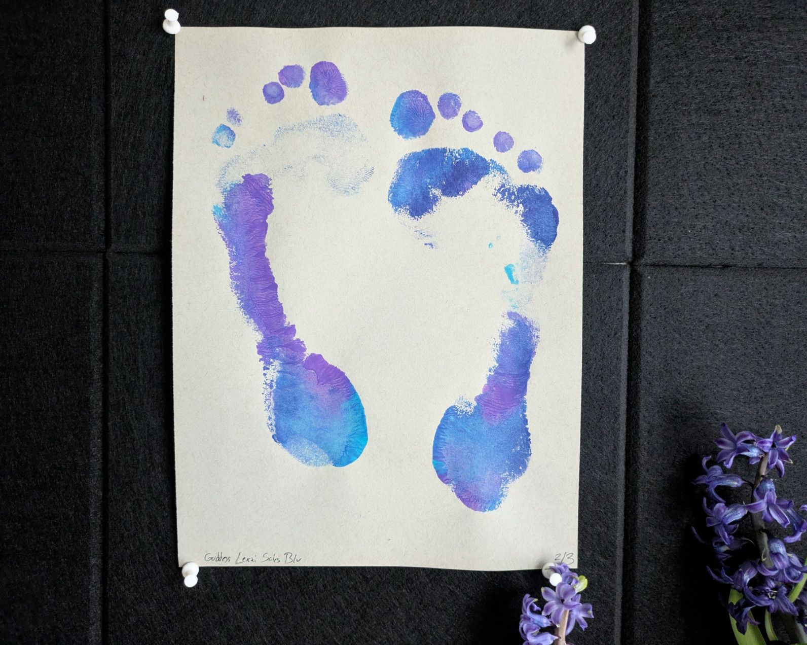 Limited Edition 2 of 3 February Foot Prints