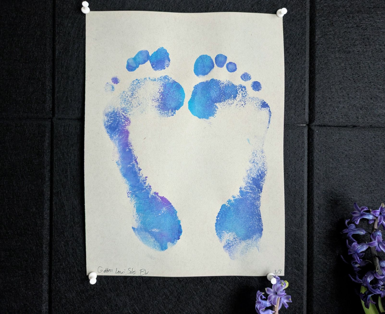 Limited Edition 3 of 3 February Foot Prints