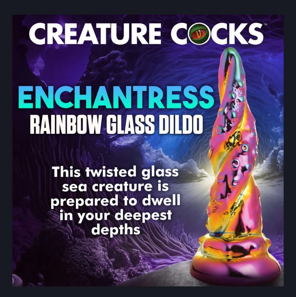 Enchantress Rainbow Glass Dildo Contribution