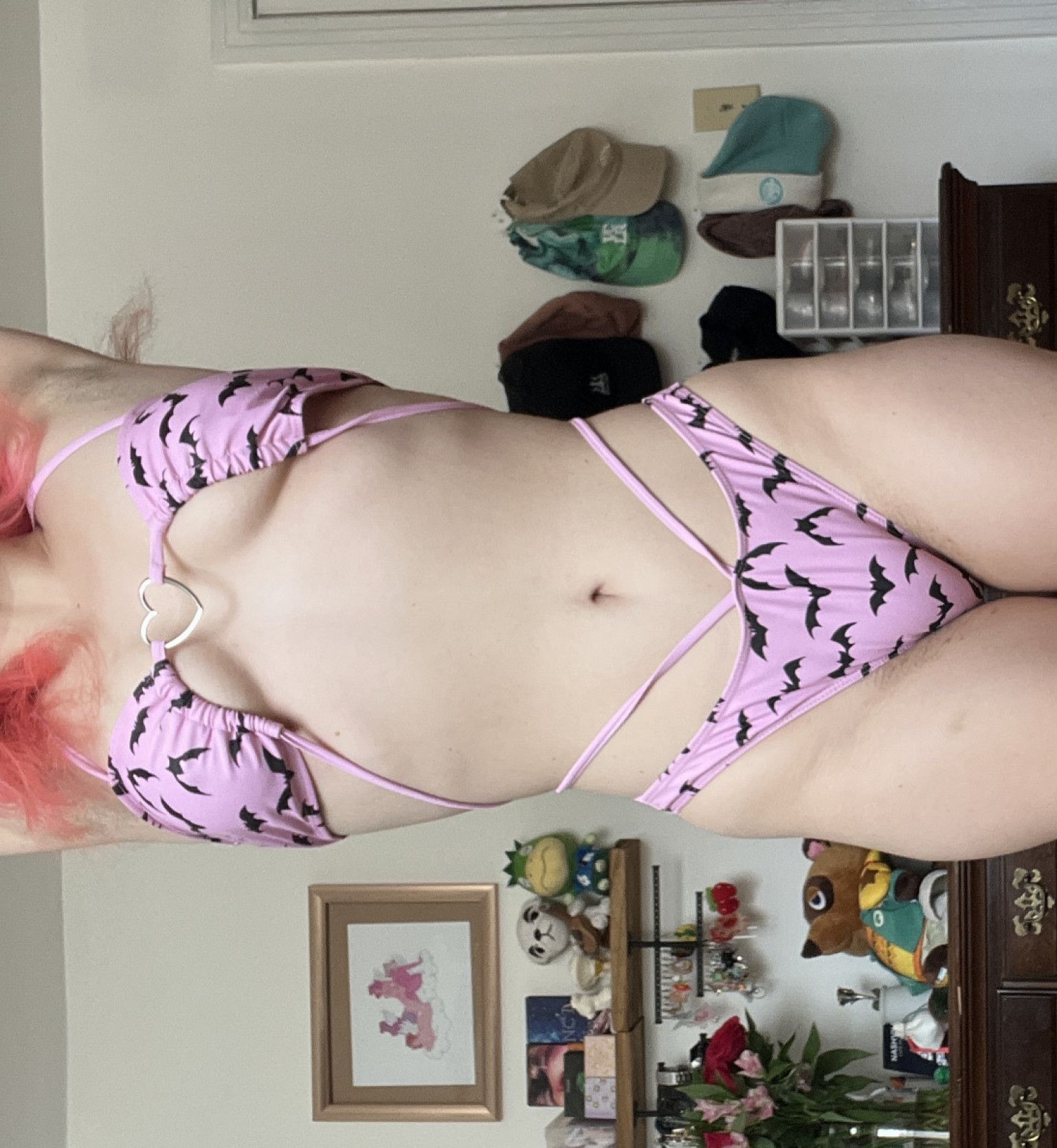 pink goth bikini