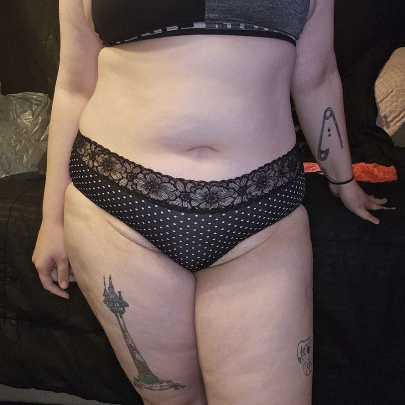 Black And White Polka Dot Panties