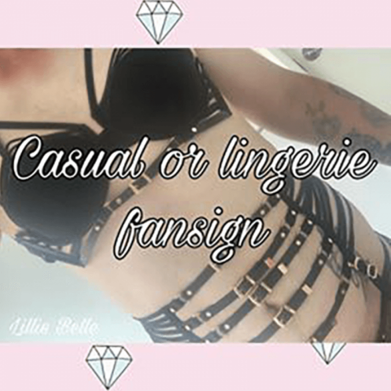 Casual or Lingerie fan sign