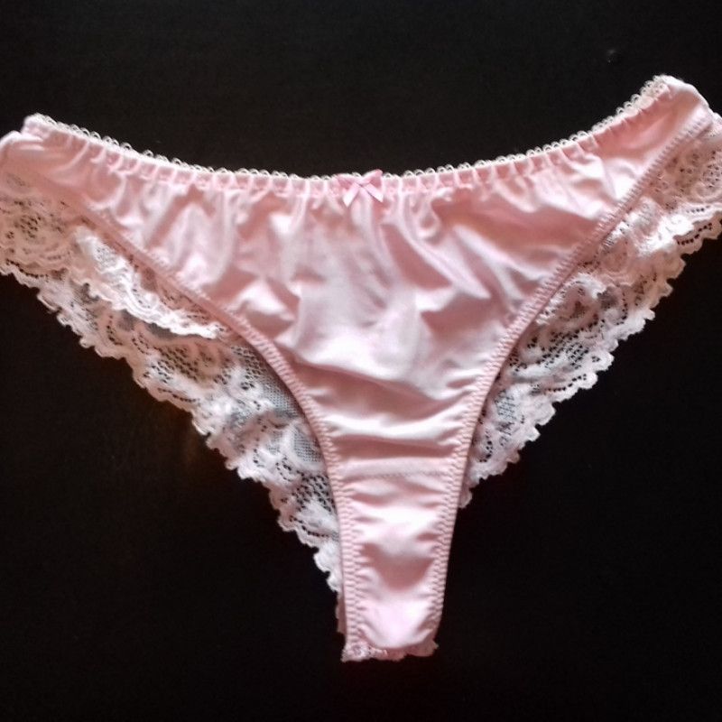 pink lace panties