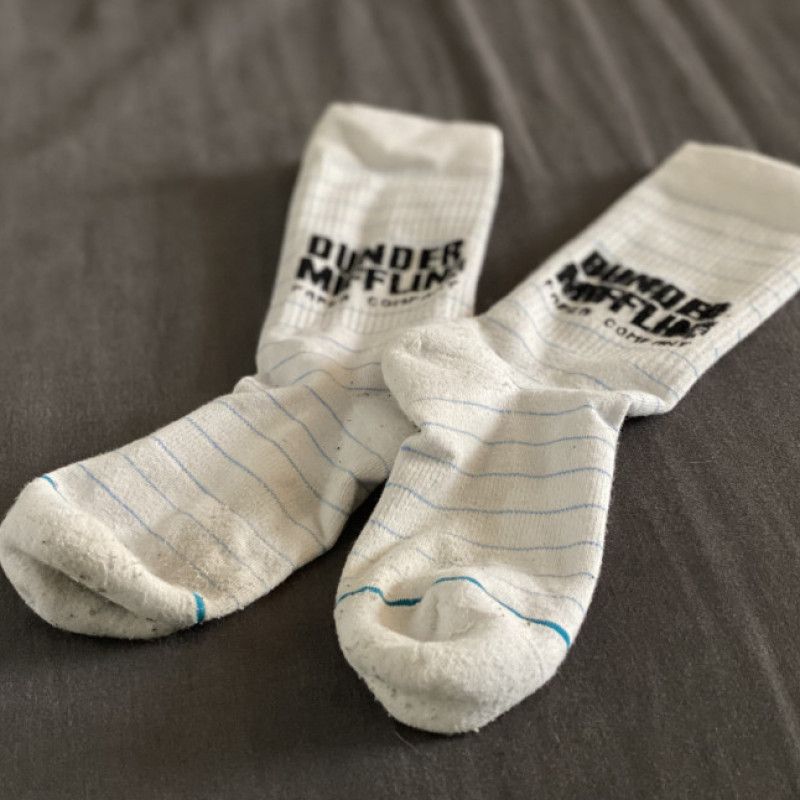 Novelty Dirty White Socks