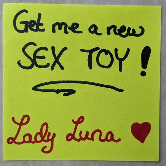 Spoil me with a new Sex Toy!