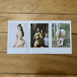 3 pack of Polaroids with sticker