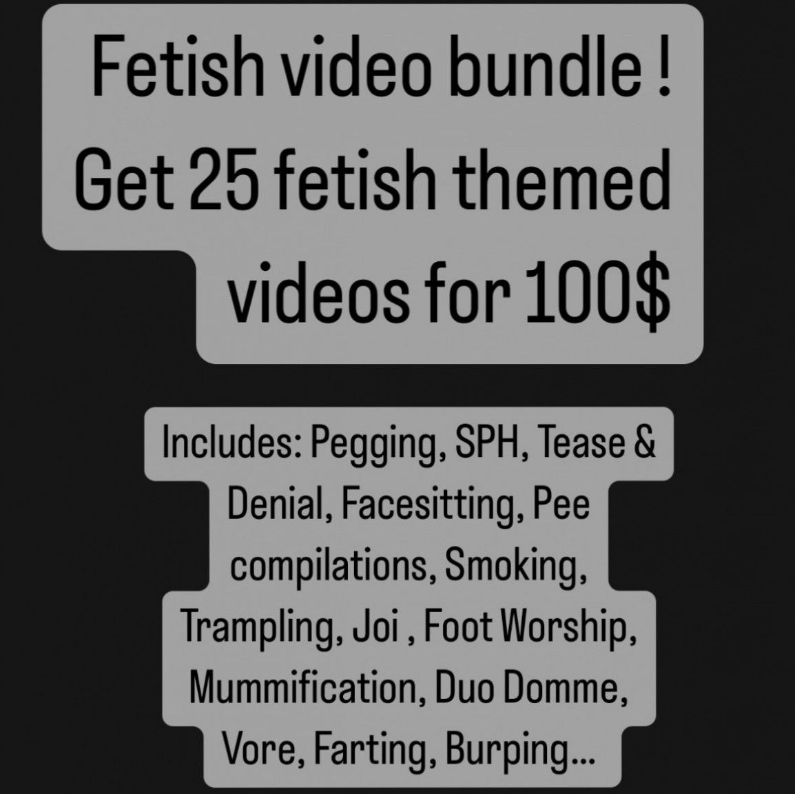 Fetish video bundle