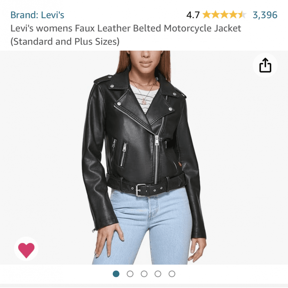 Black Leather Levi Jacket