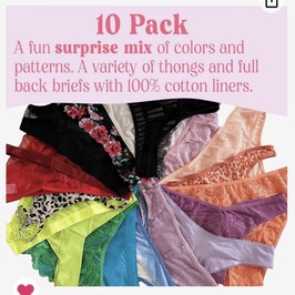 Gift Me A 10 Pack Of Panties