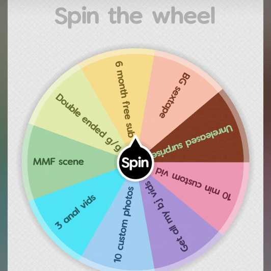 Spin The Wheel Once