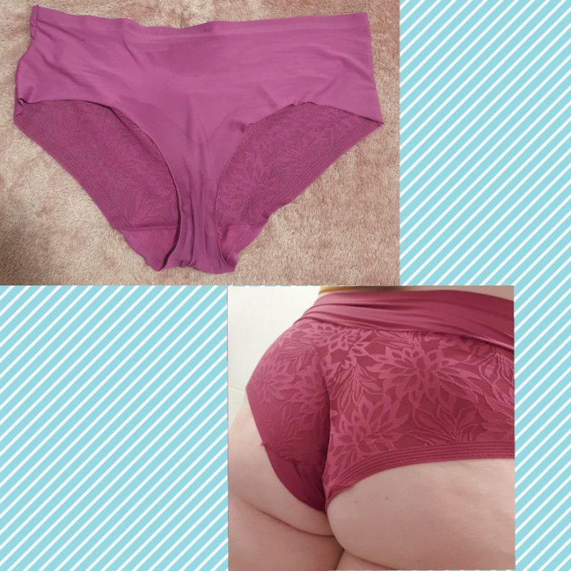 Magenta Lace Back Panties