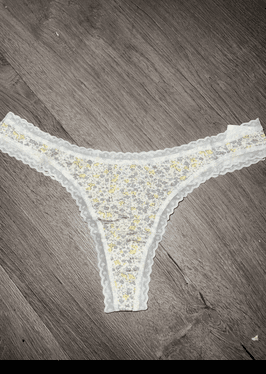 Pastel Floral Print Thong