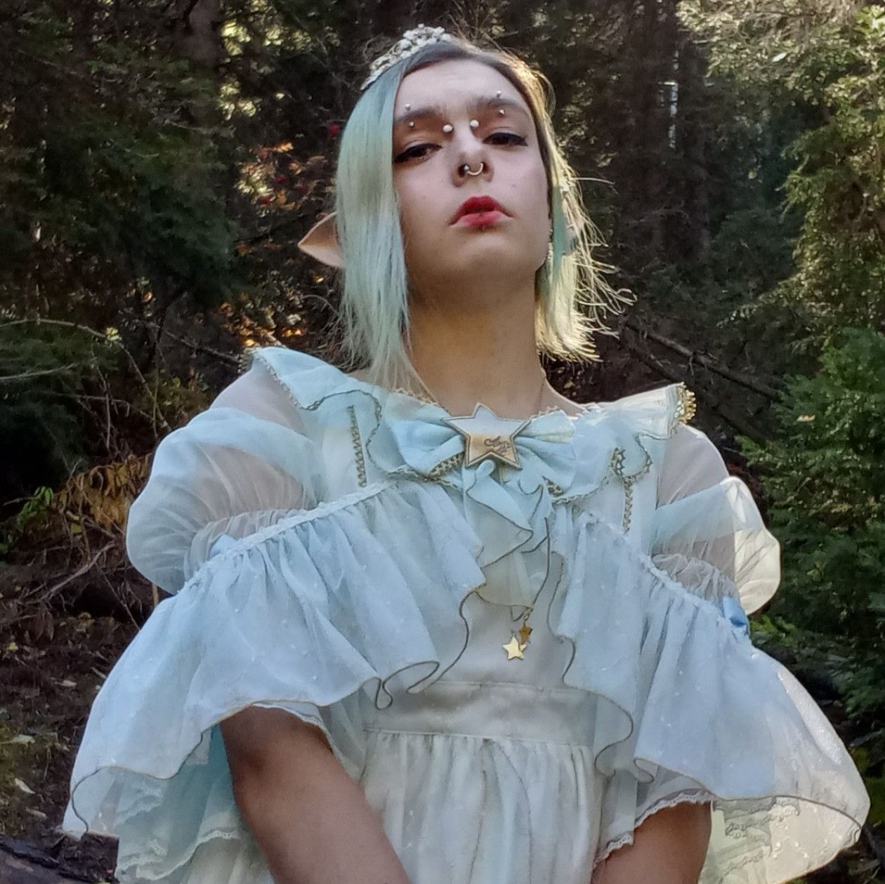 Elven princess outdoor photoshoot