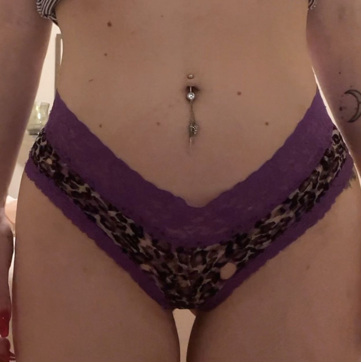 Purple cheetah panties