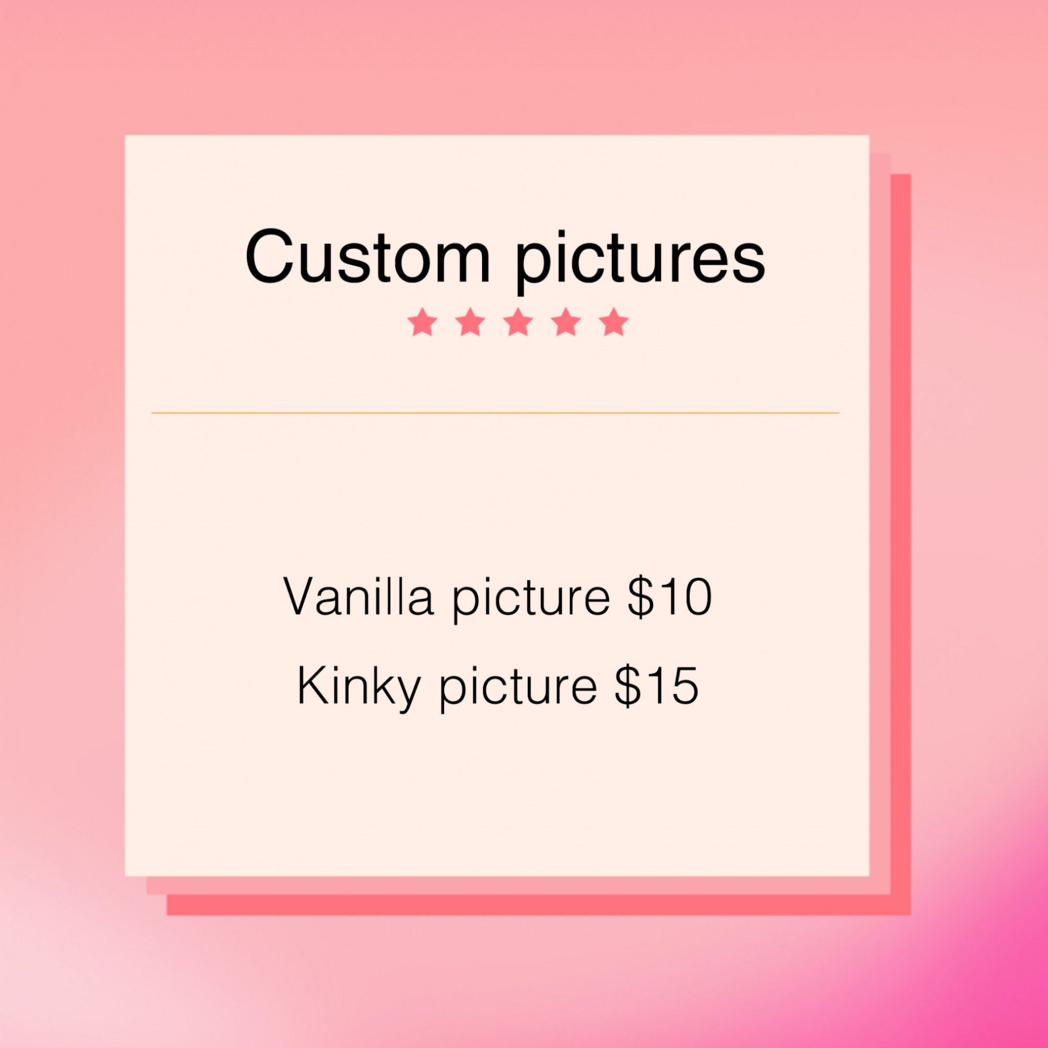 Custom pictures