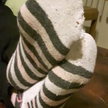 Pink Striped Socks