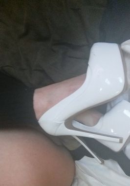 buy my slutty white heels