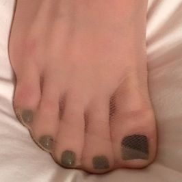 Black Toenail Polish Photo Set