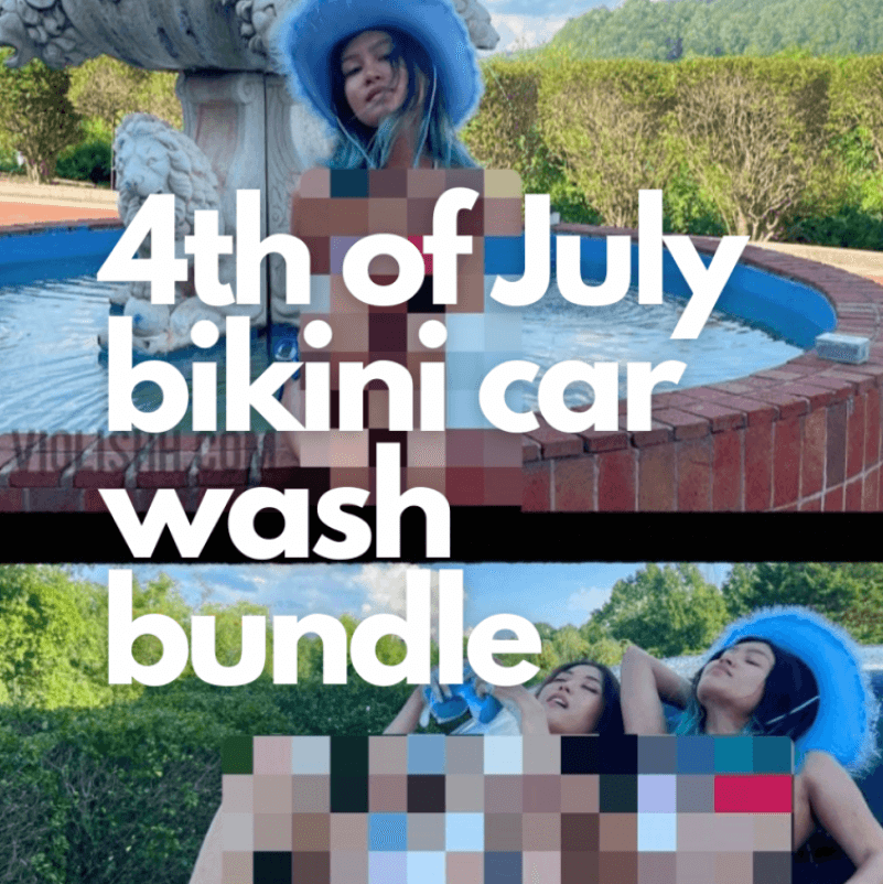 4th of July bikini car wash bundle