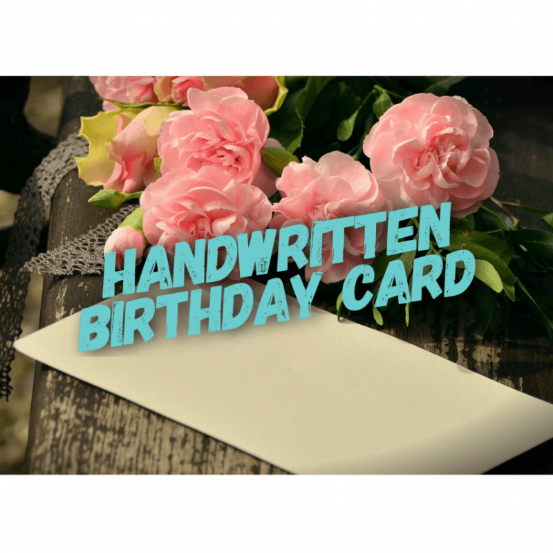 Handwritten Birthday Card