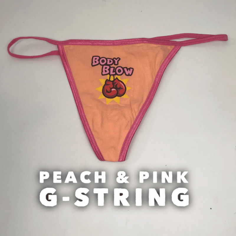 Peach and Pink G String Panties