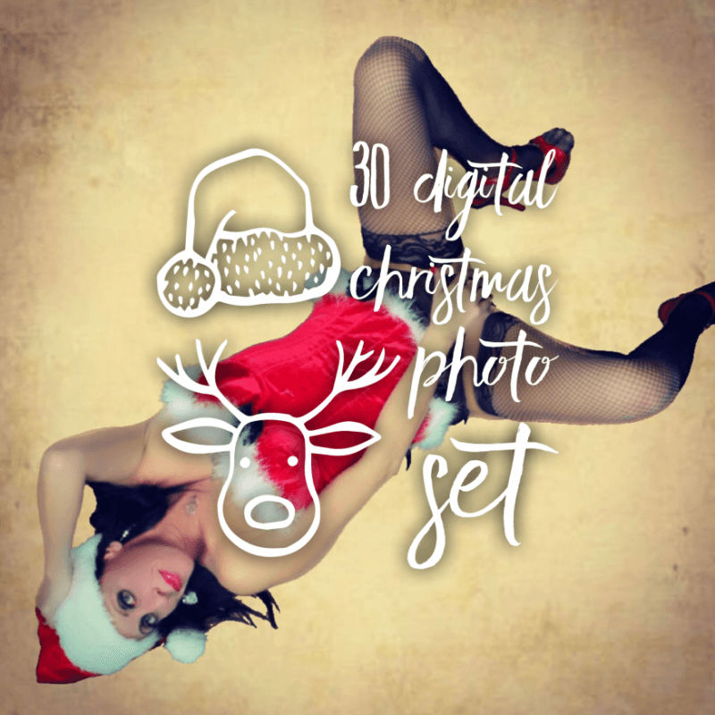 30 Digital Christmas Photo Set