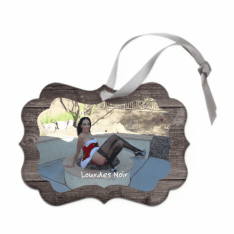 Lourdes Noir Christmas Tree Ornament