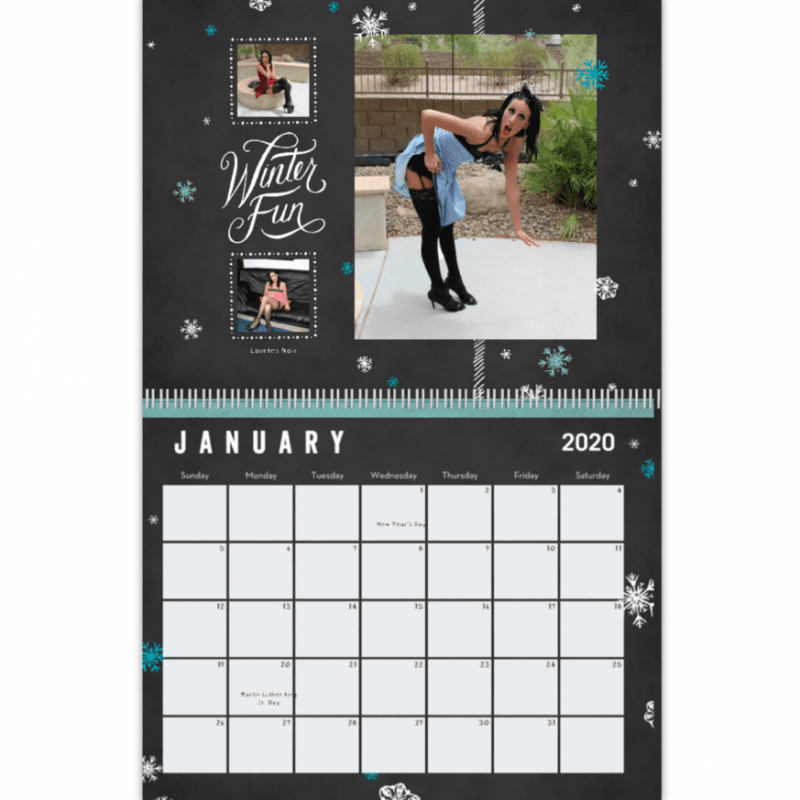 Lourde Noir 2020 Wall Calendar 8 x 11