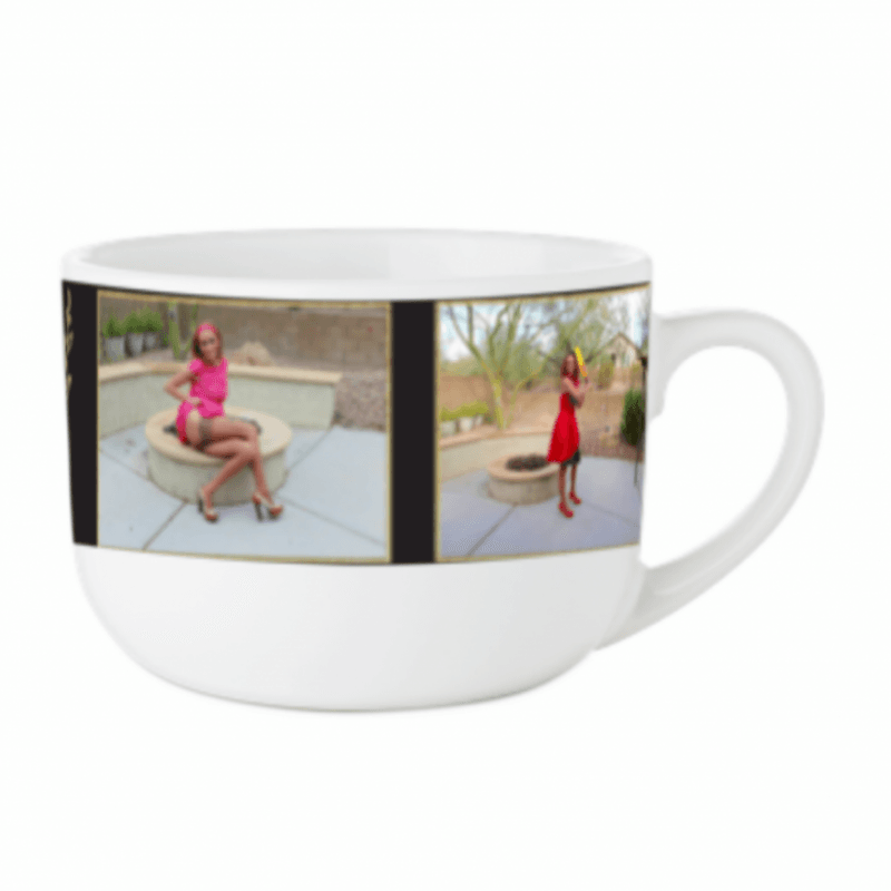 Lourdes Noir Latte Mug