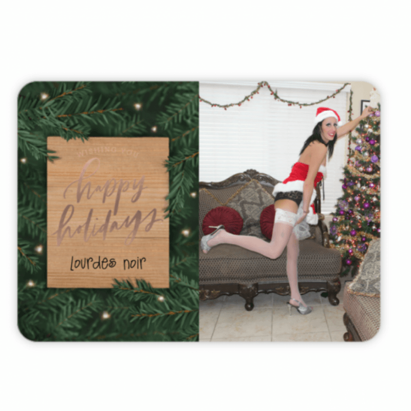 Lourdes Noir Christmas Card Message