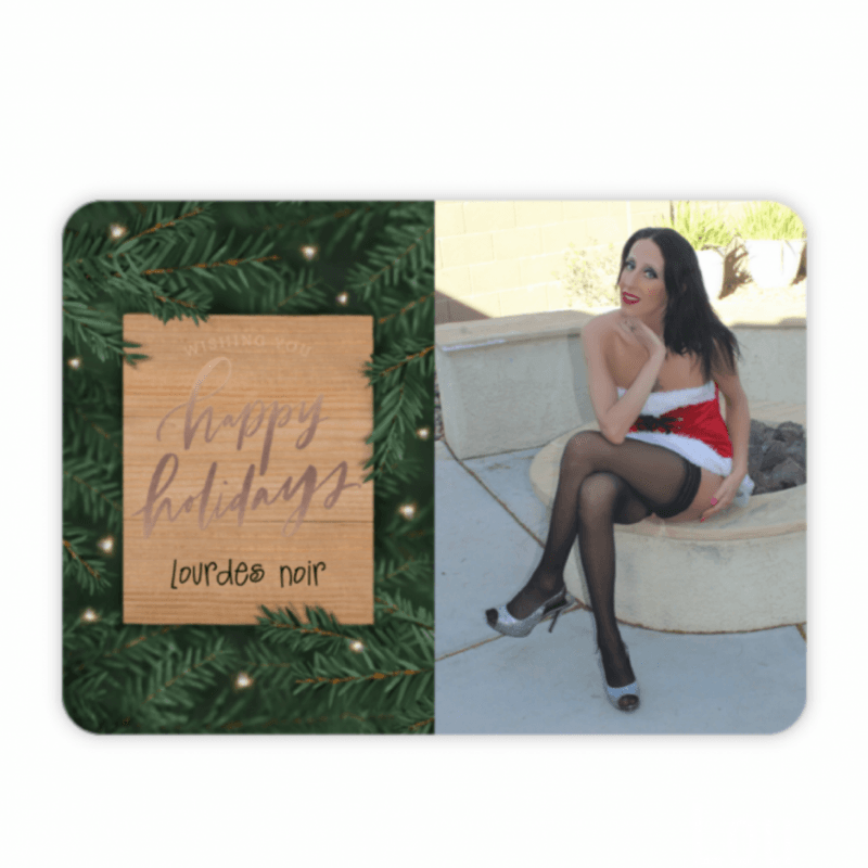 Lourdes Noir Christmas Card Message