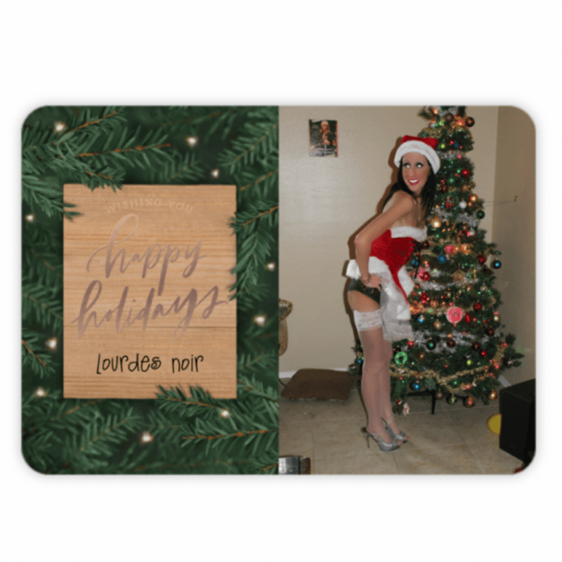 Lourdes Noir Christmas Card Message