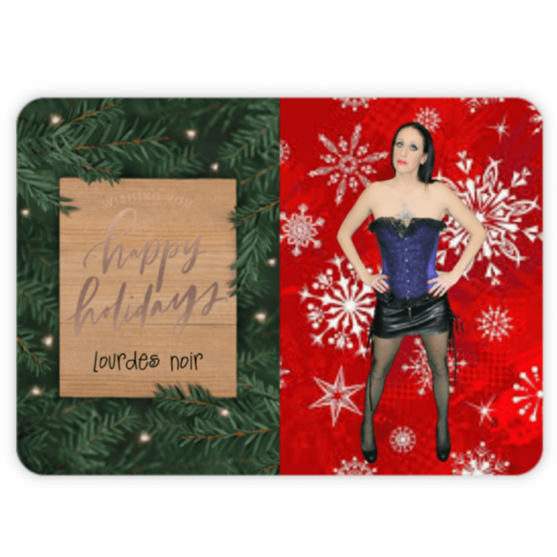 Lourdes Noir Christmas Card Message