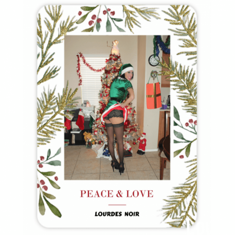 Lourdes Noir Christmas Card Message